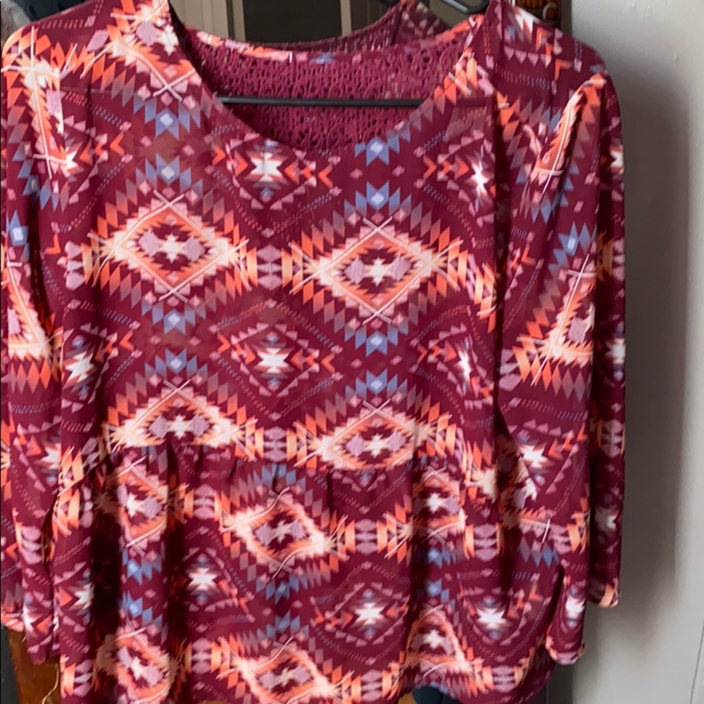 Aztec blouse